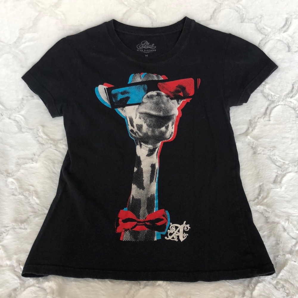 Alan Clothing 3D Giraffe Graphic Tee